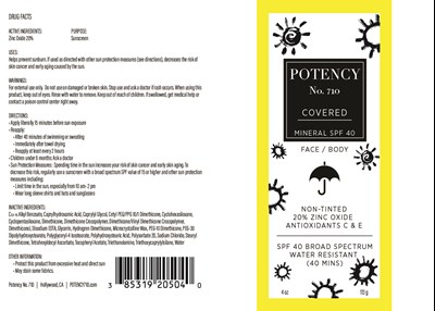 Package Label (Potency 710 Covered 205)